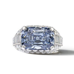 1965 Bulgari blue diamond ring Yellow Diamonds Sold, Found and Broke Records