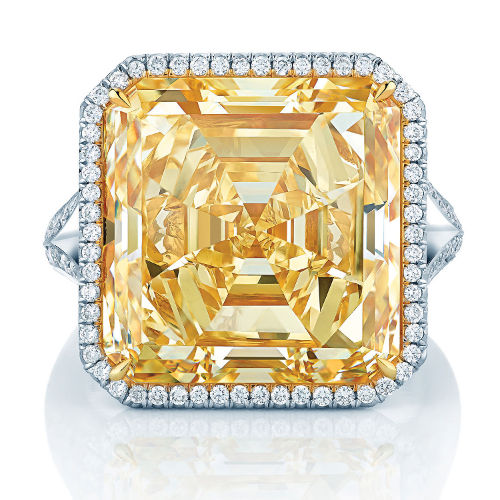 Birks 16.01 Carat Fancy Intense Yellow Diamond Birks 16 carat fancy intense yellow diamond Yellow Diamond Necklace Is Worlds Most Expensive