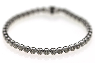 Diamond Tennis Bracelet - 43 G-H Color Diamonds, SI1-SI2 Clarity, 4.20 carat