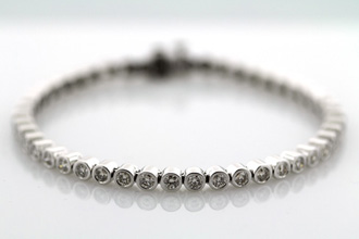 Diamond Tennis Bracelet - 46 G-H Color Diamonds, SI Clarity, 3.68 carat