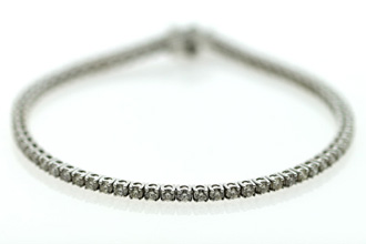 Diamond Tennis Bracelet - 70 G-H Color Diamonds, SI Clarity, 3.24 carat