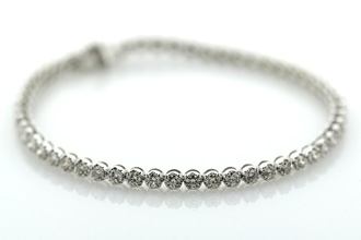 Diamond Tennis Bracelet - 55 G-H Color Diamonds, SI Clarity, 2.72 carat