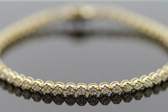 Diamond Tennis Bracelet - 55 G-H Color Diamonds, SI Clarity, 2.84 carat