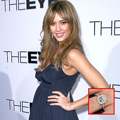 Asscher Cut Engagement Ring - Jessica Alba