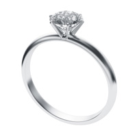 Solitaire Diamond Engagement Ring